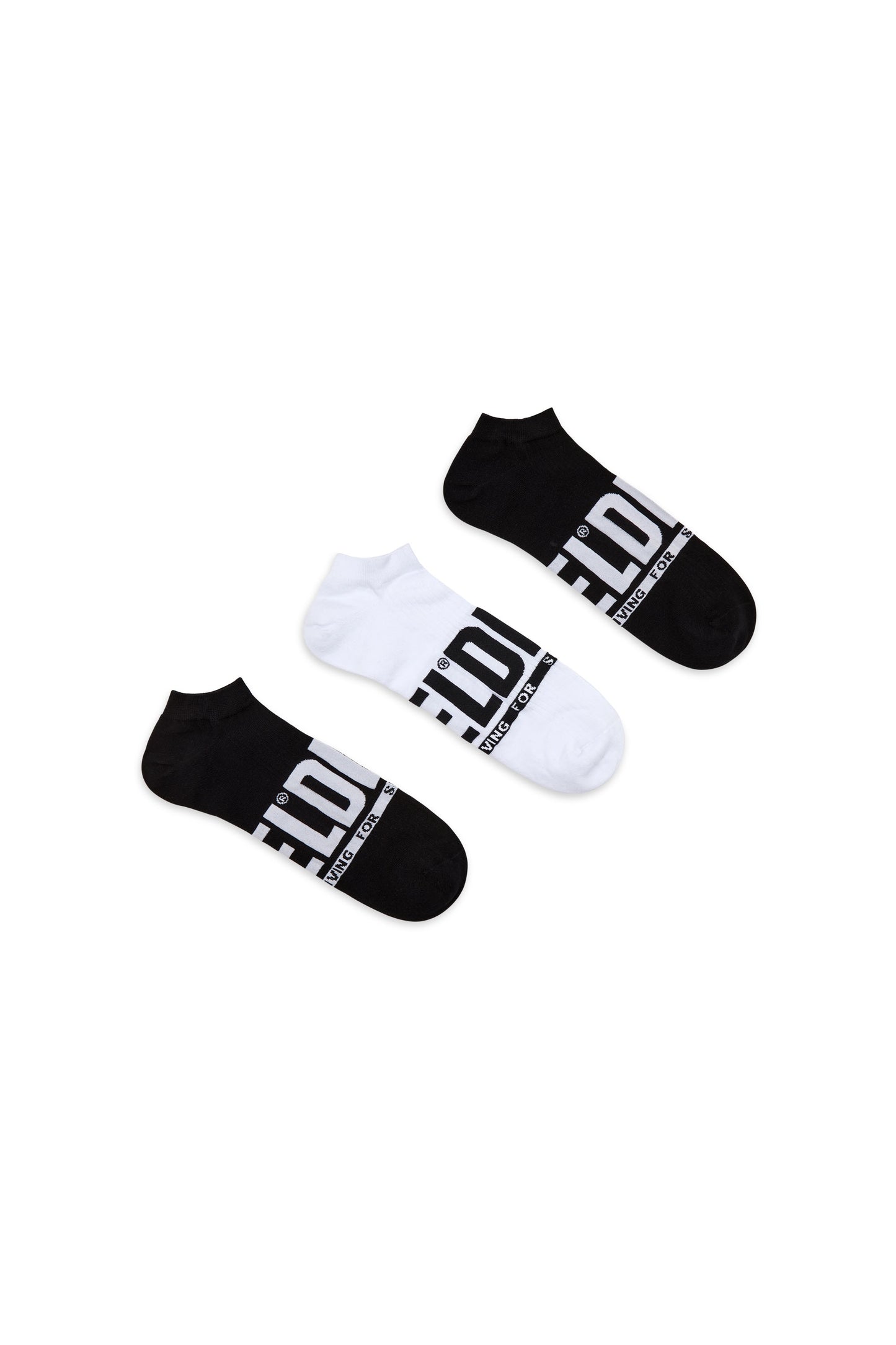 Three-pack logo low-cut socks & 8059038649233 & 8059038649226 & 8059038649240