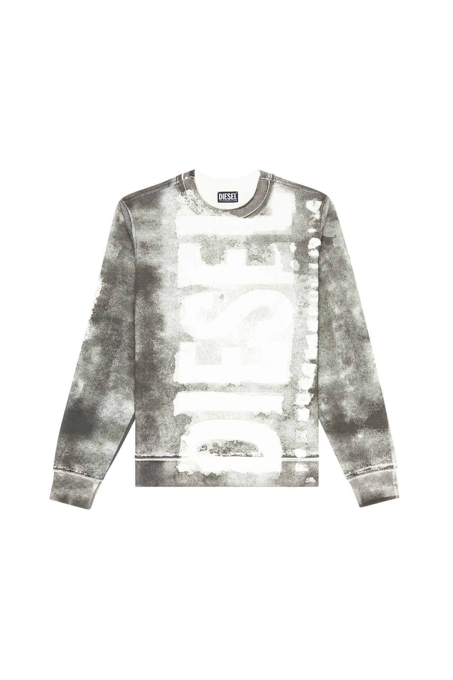 Logo sweatshirt with colour bleed effect | Diesel – Diesel South Africa