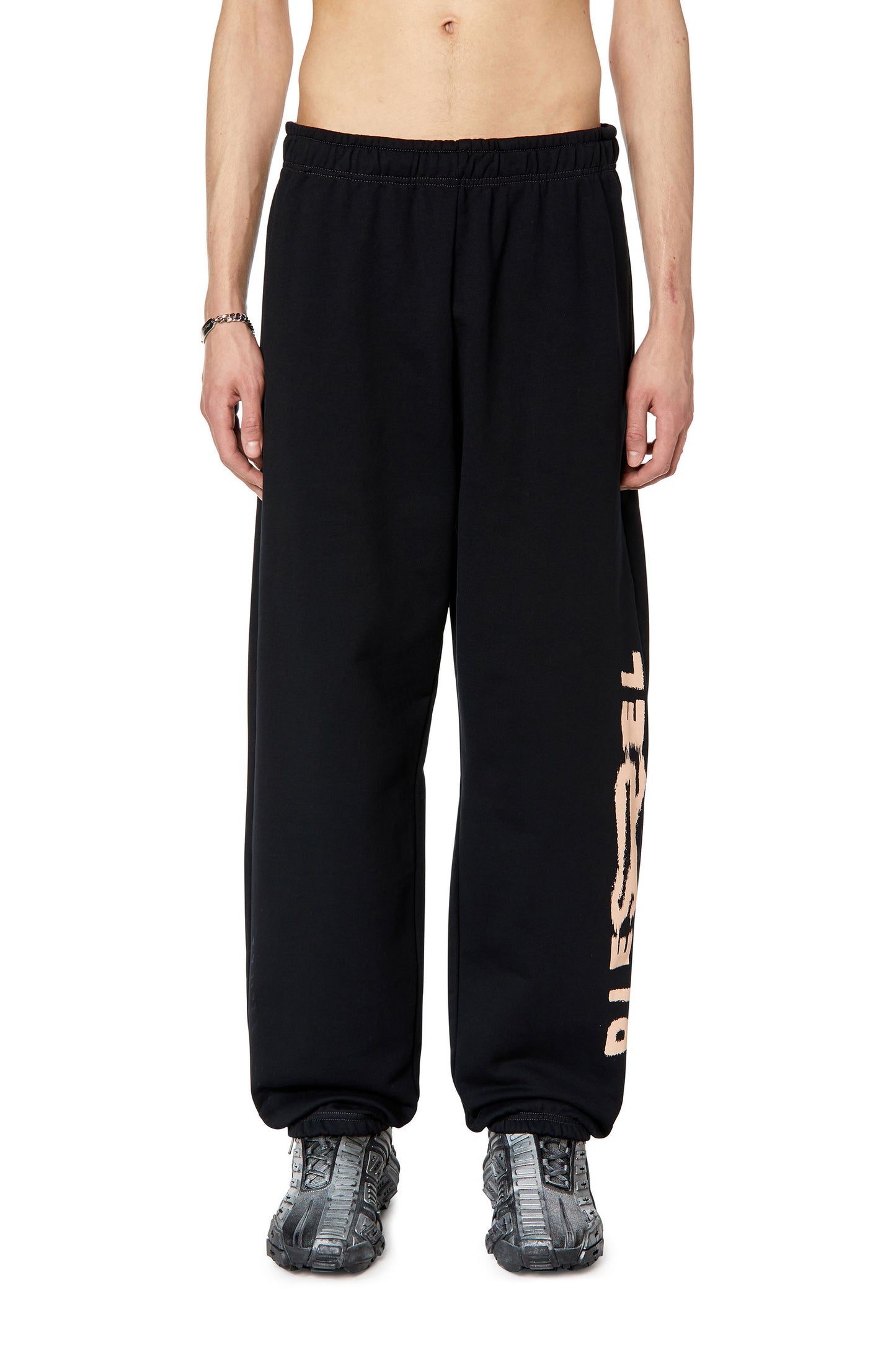 Track Pants with distorted Diesel print & 8052105911561 & 8052105911578 & 8052105911585