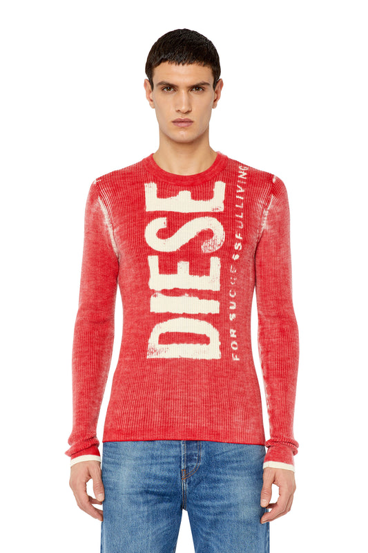 Wool jumper with bleeding-effect logo & 8052105863136 & 8052105863143 & 8052105863167