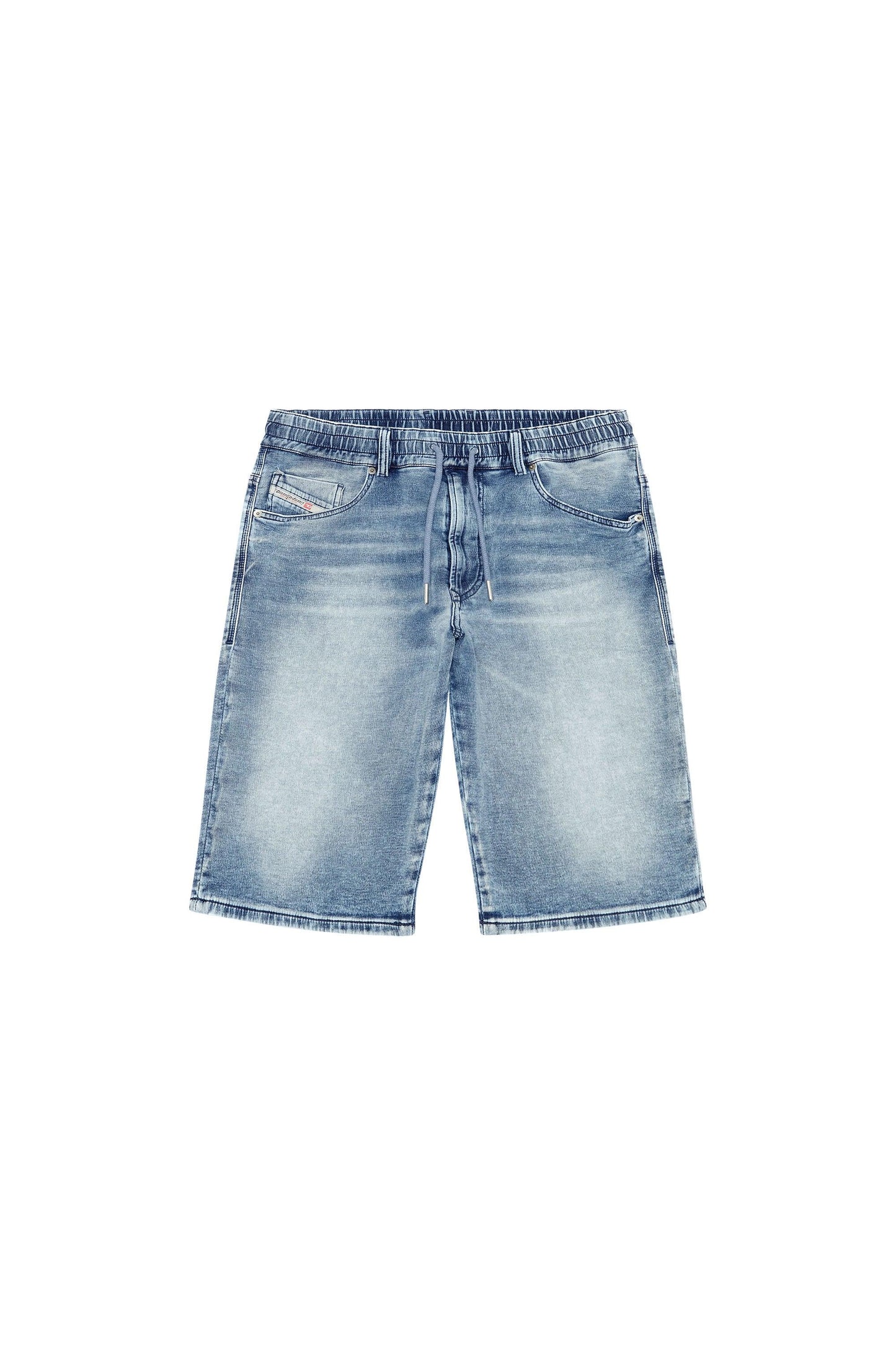 Shorts in Track Denim with used details (3)