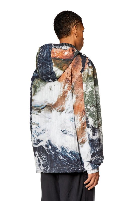 Windbreaker with Planet print (1)