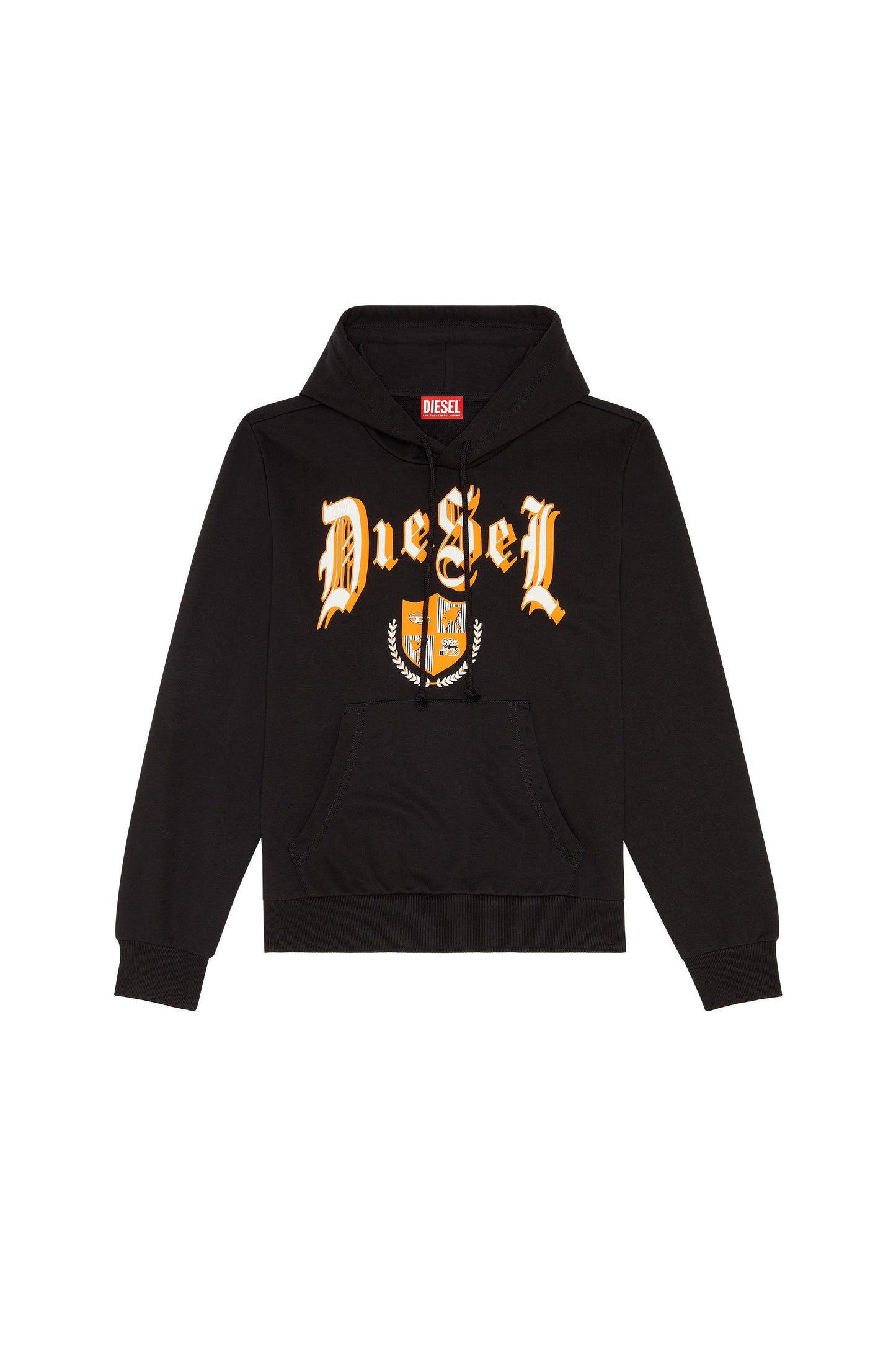 Hoodie with crest logo print (4)