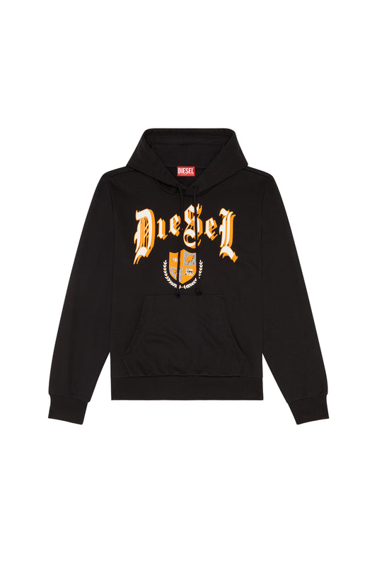 Hoodie with crest logo print (4)