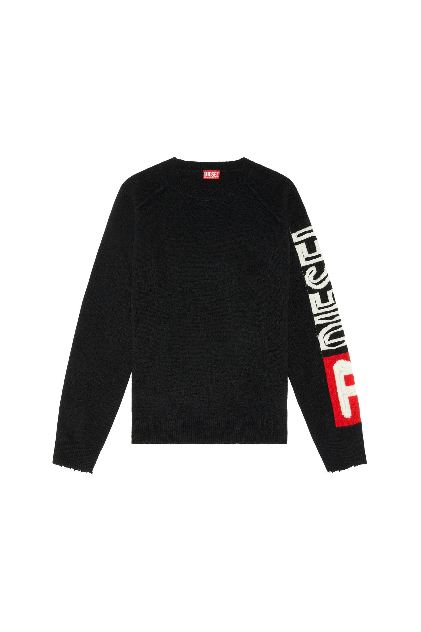 Wool sweater with cut-up logo (3)