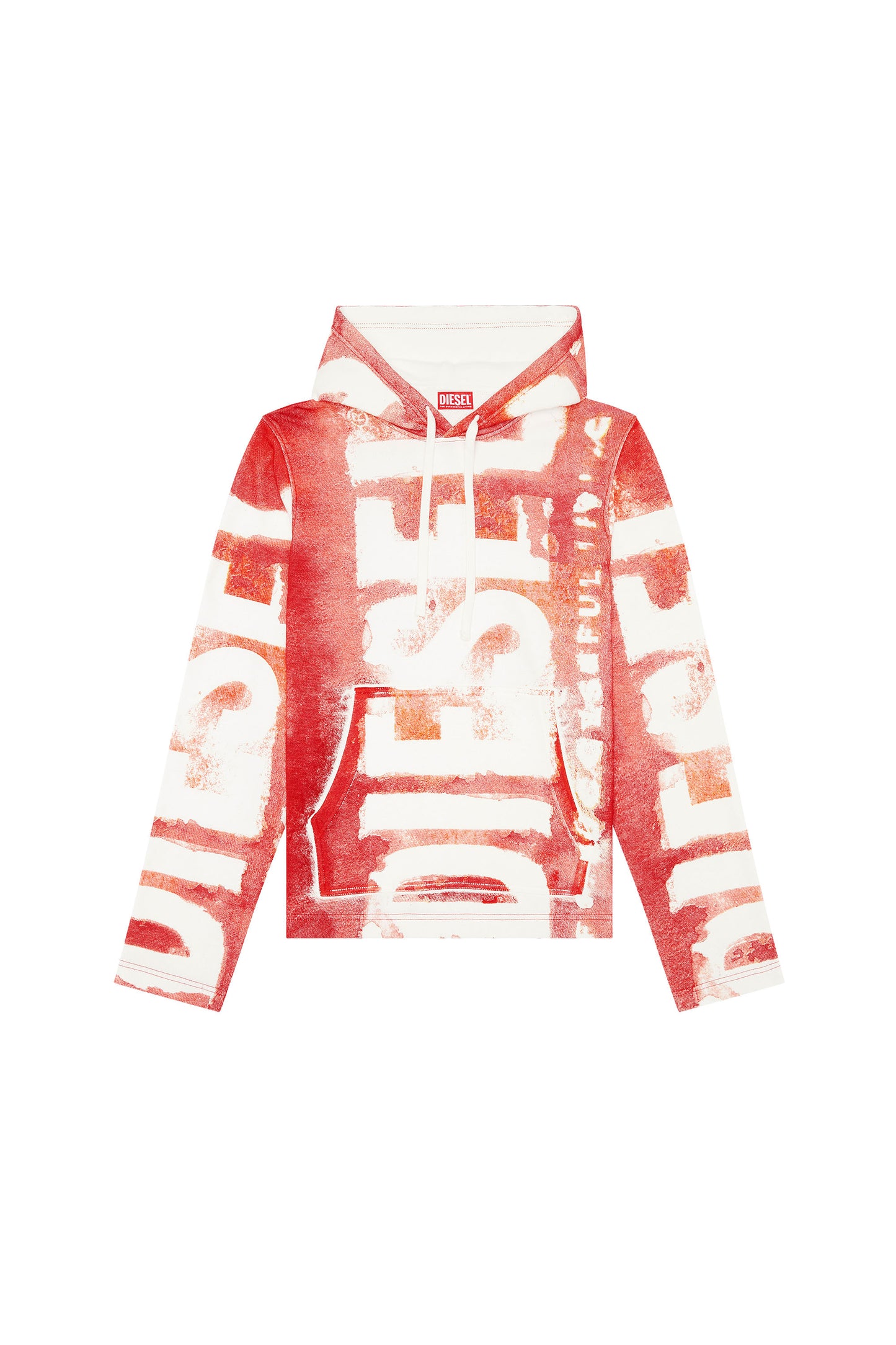 Watercolour-effect logo hoodie (3)