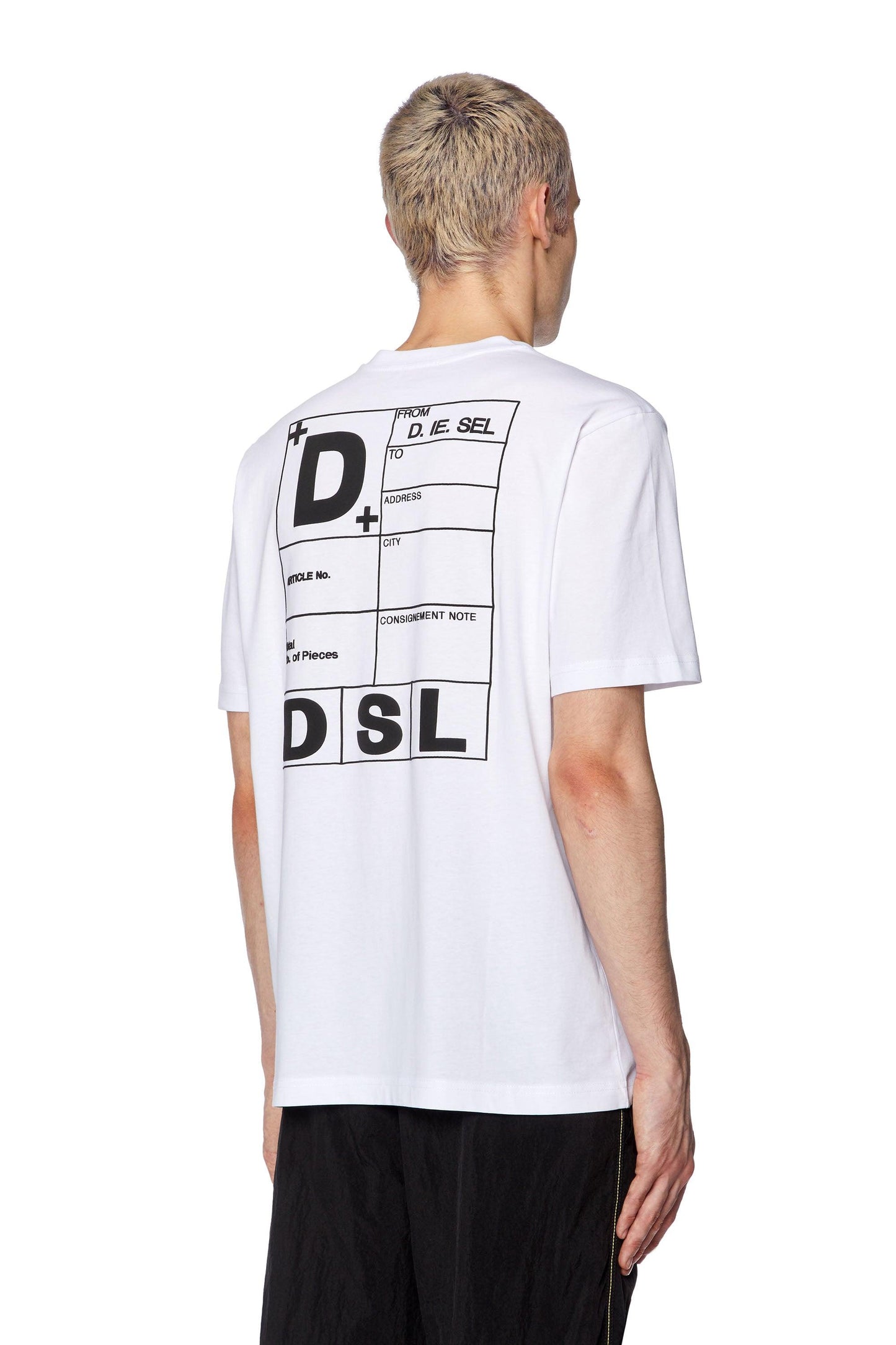 T-shirt with DSL shipping slip print (1)