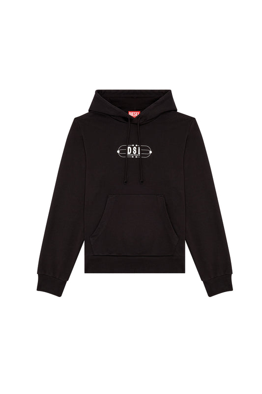 Hoodie with logo chart print (3)