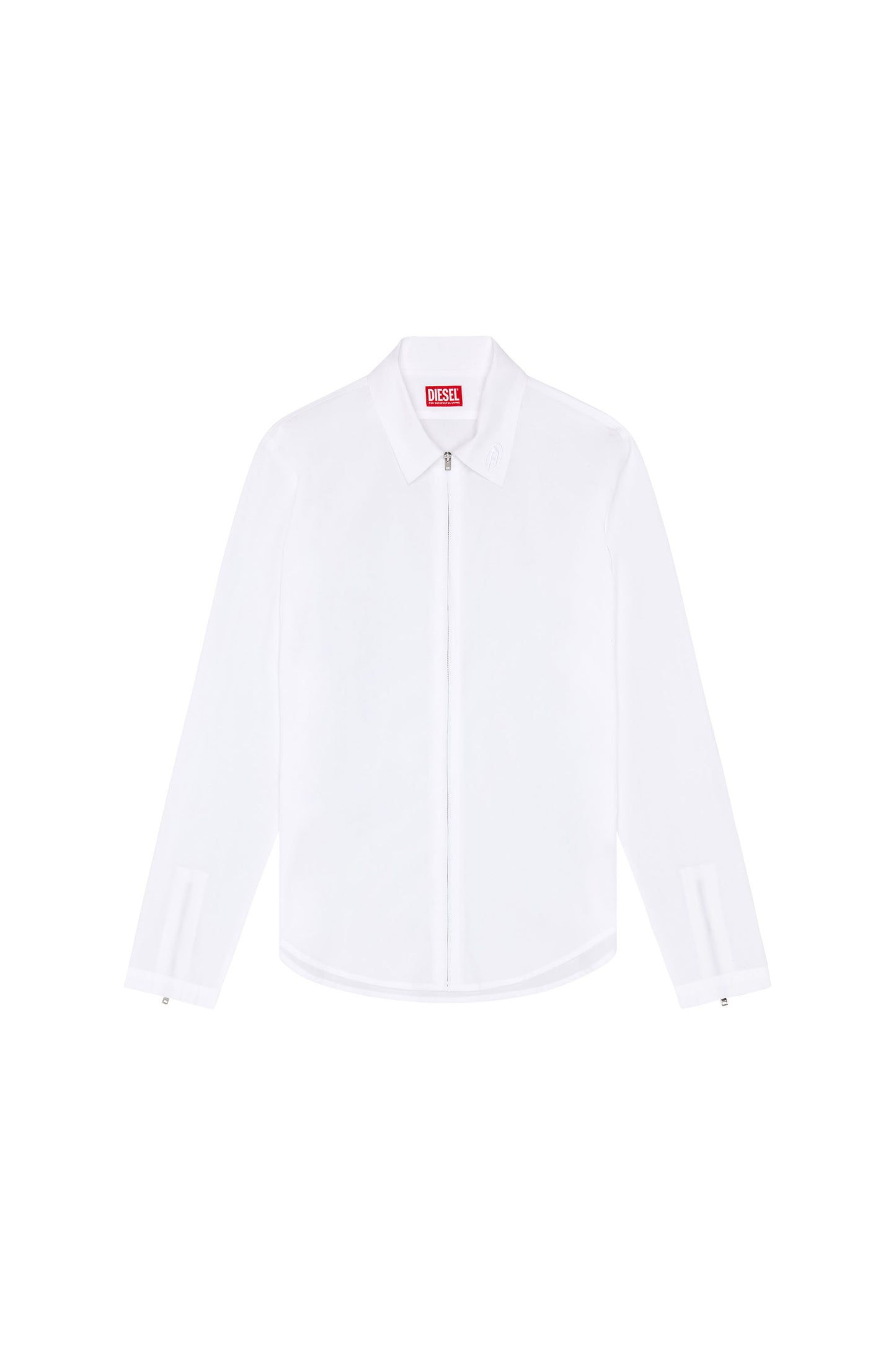 Logo-embroidered zip shirt (3)