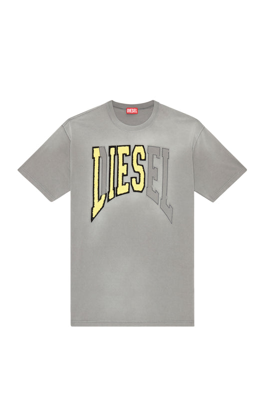 Oversized T-shirt with Diesel Lies logo (3)