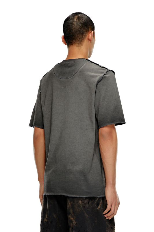 T-shirt with micro-waffle shoulders (1)