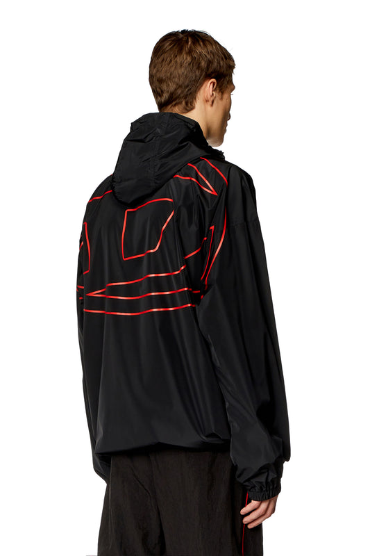 Windbreaker with shiny Oval D print (1)