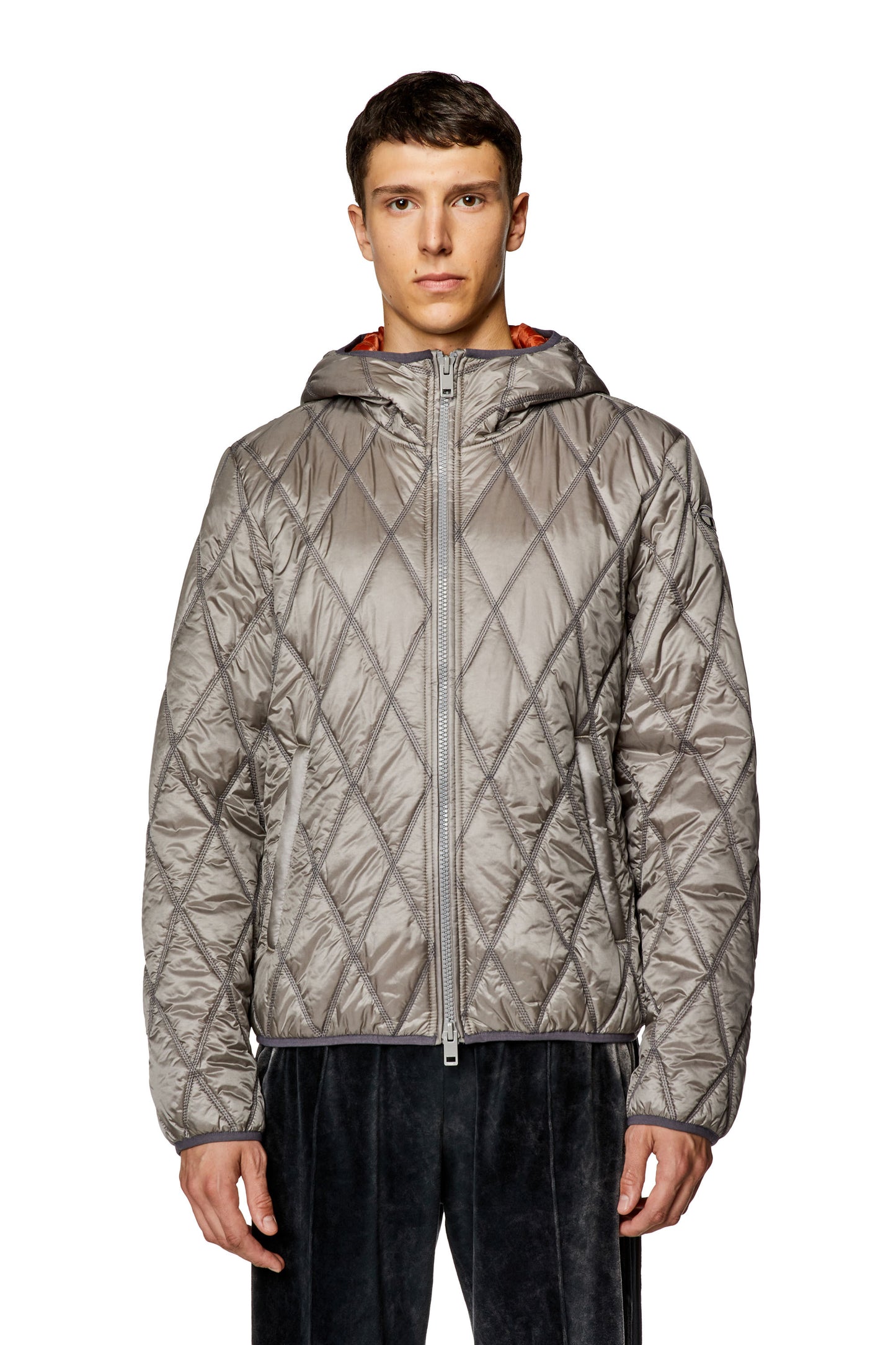 Hooded jacket in quilted nylon (3)