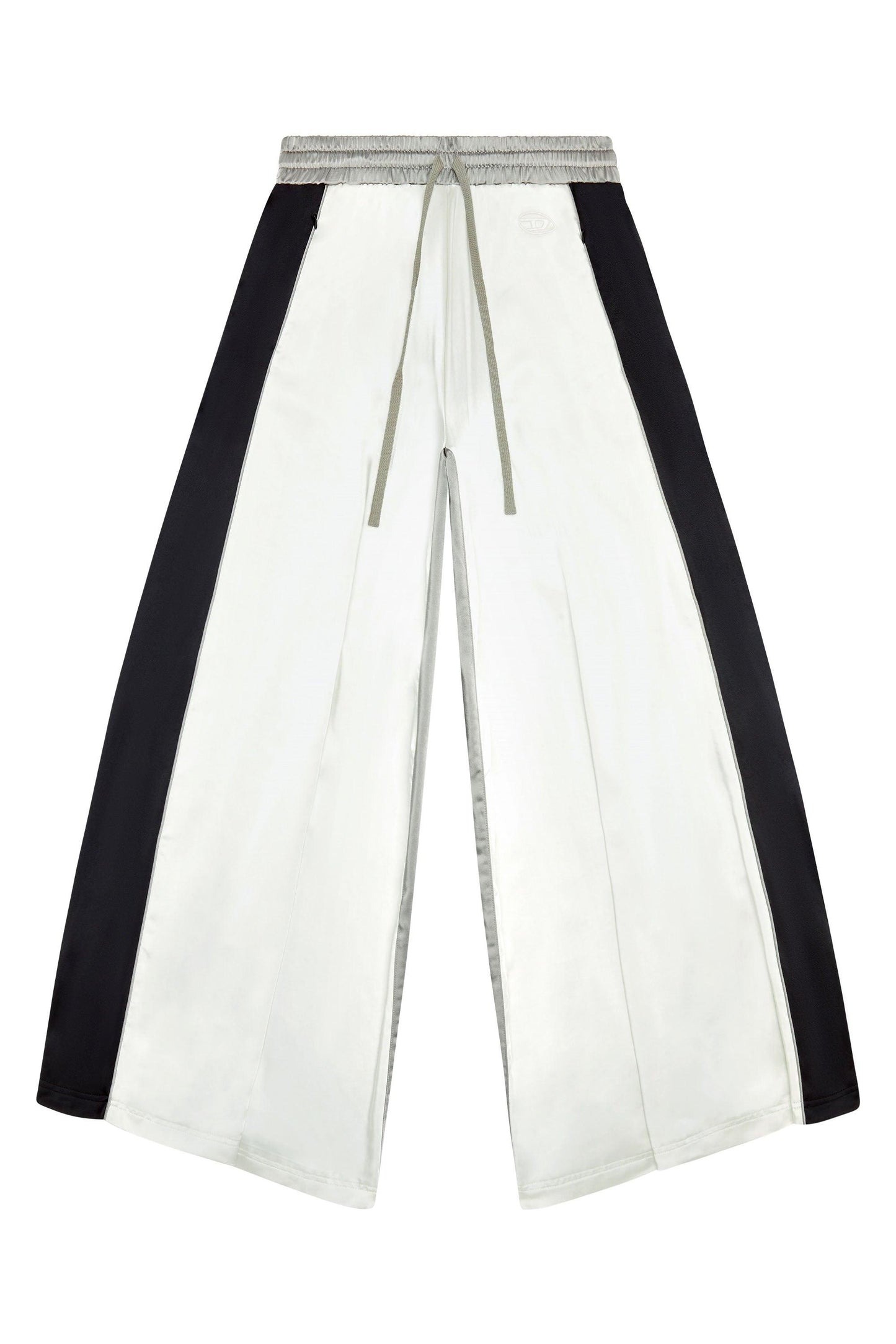 Palazzo pants in satin and double knit (2)