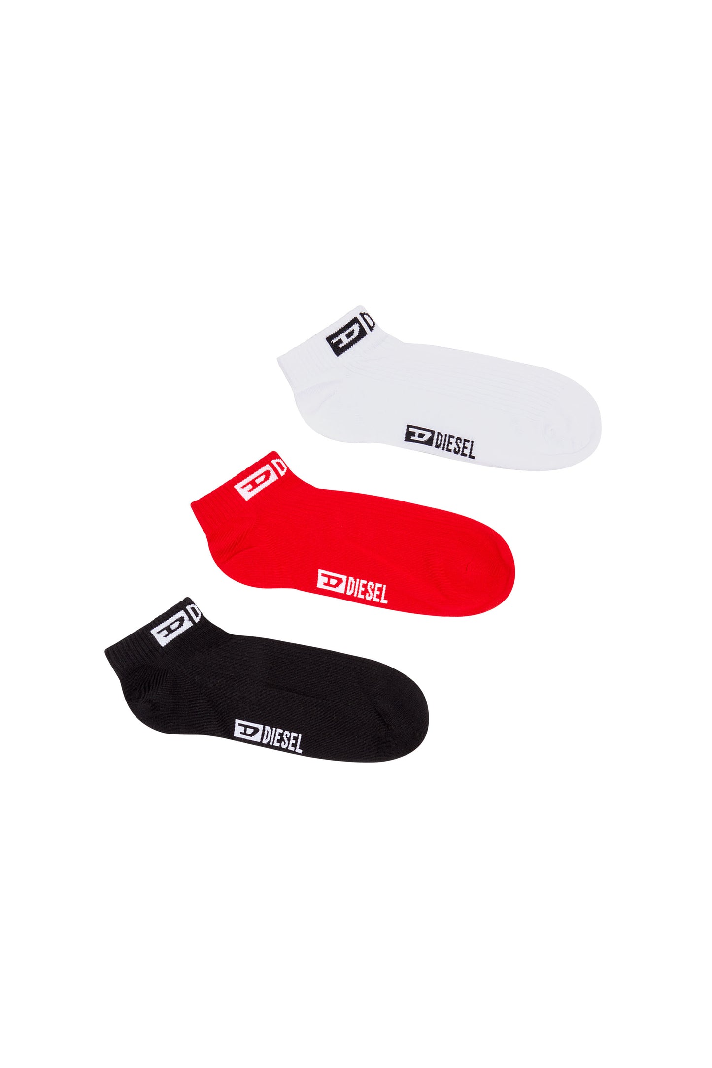 Three-pack ribbed low-cut socks with logo & 8058992455232 & 8058992455225 & 8058992455218