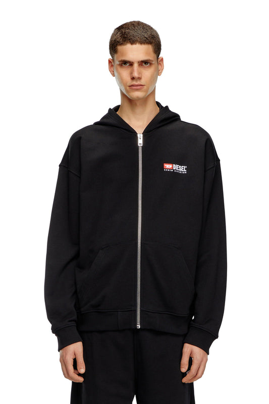 Zip-up hoodie with Diesel embroidery (2)