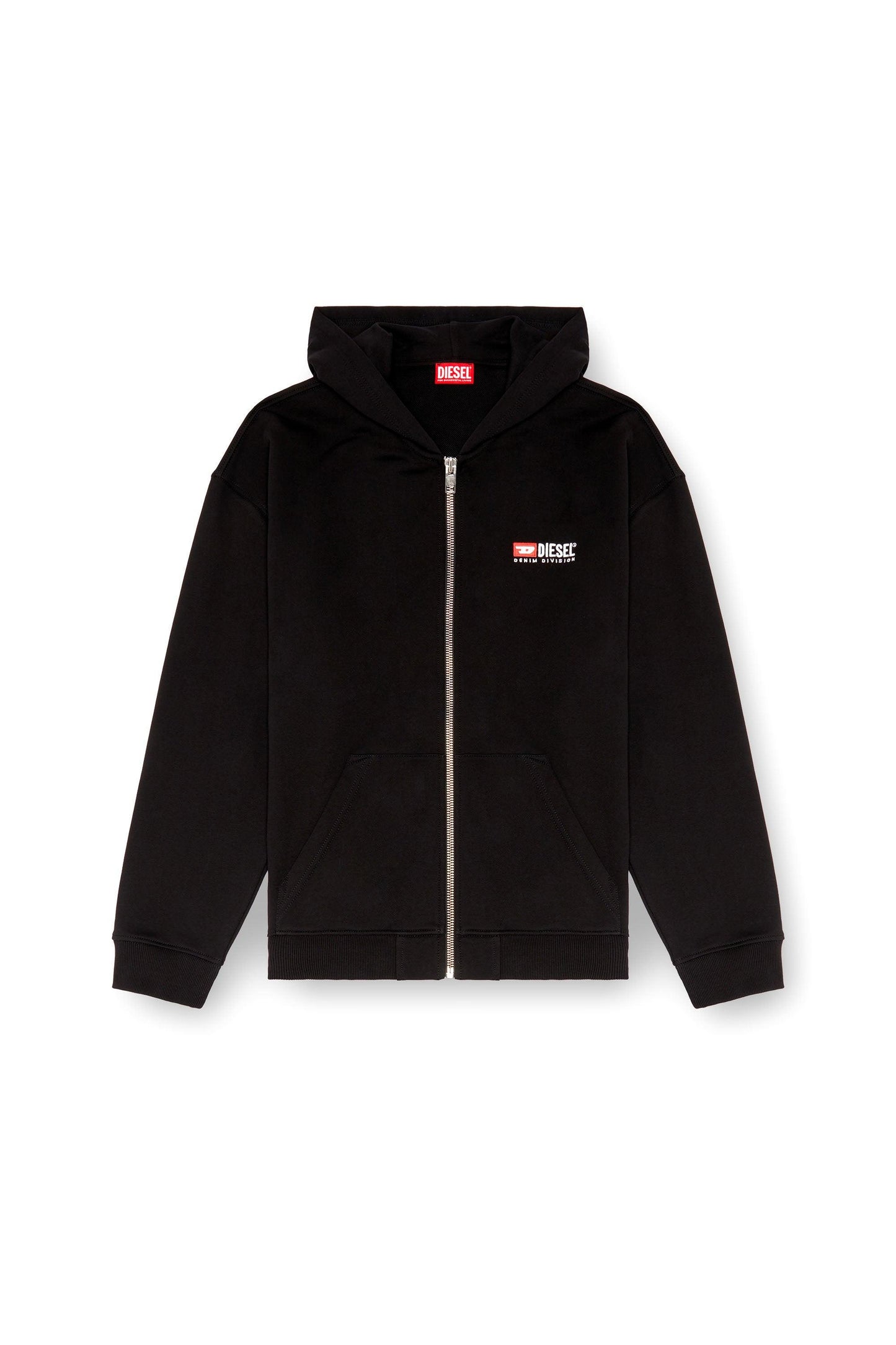 Zip-up hoodie with Diesel embroidery (4)