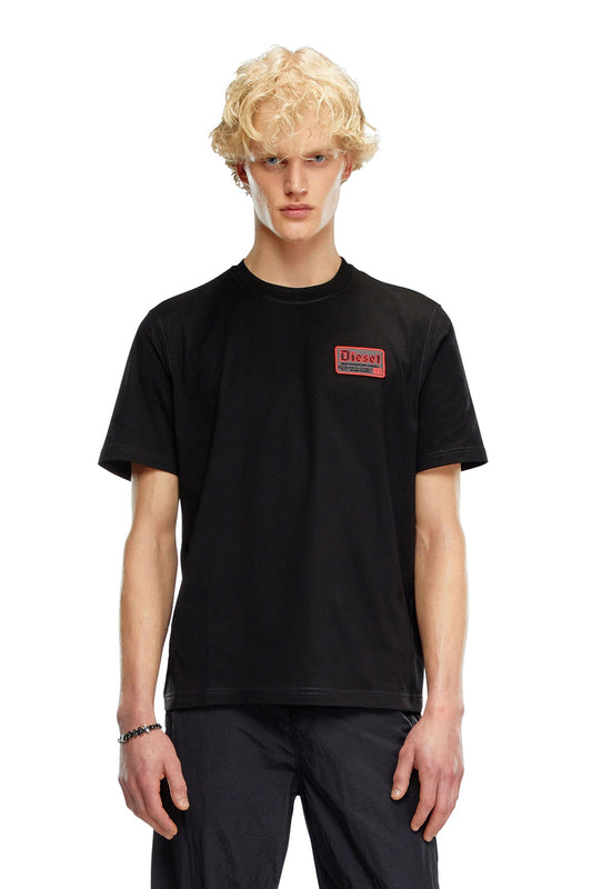 T-shirt with biker-style logo patch & 8055055117236 & 8055055117229 & 8055055117212 & 8055055117243