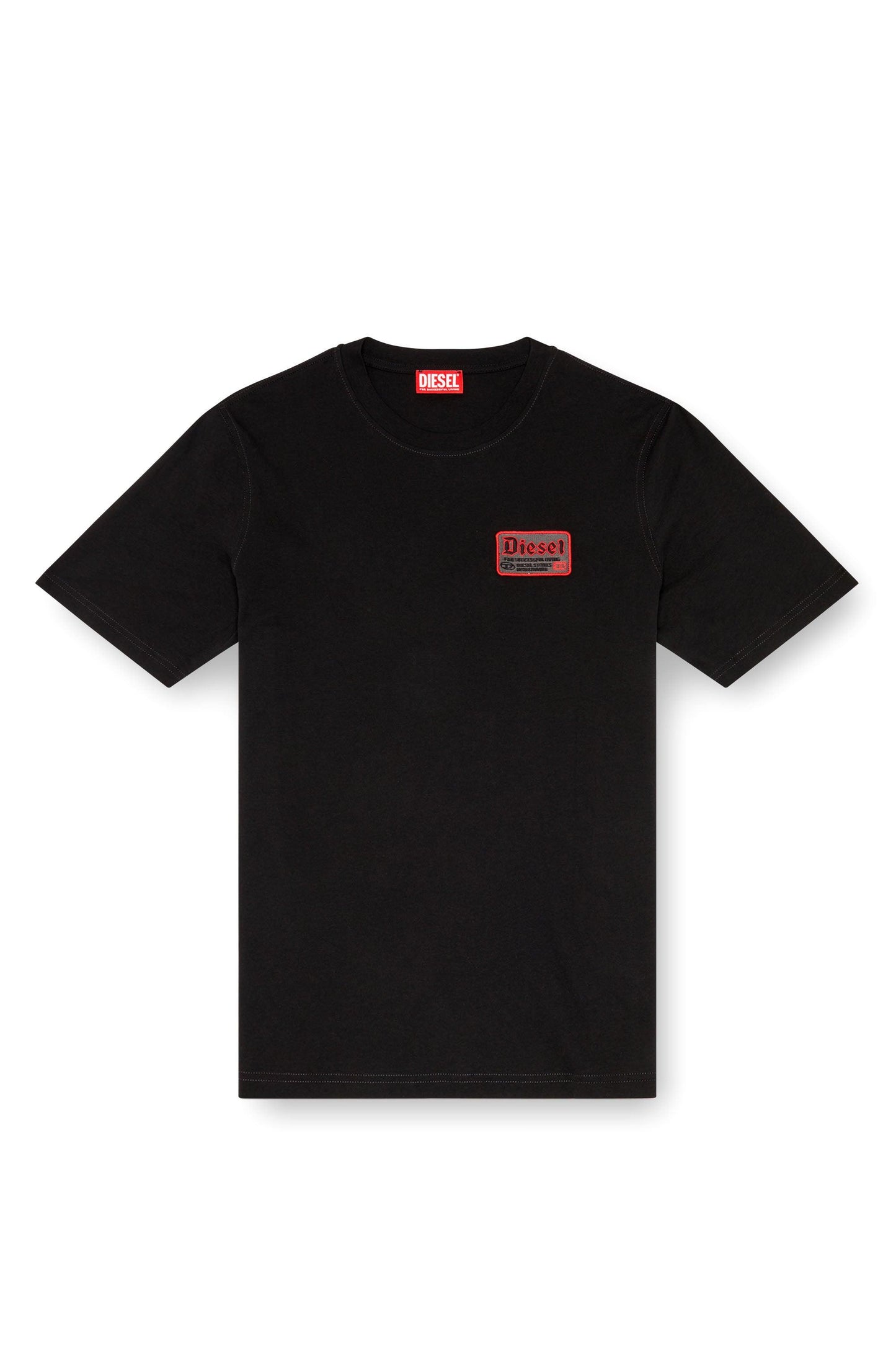 T-shirt with biker-style logo patch (4)