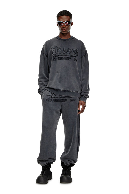 Track pants with embroidered logos (2)