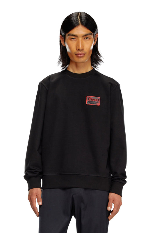 Sweatshirt with embroidered Diesel patch & 8055055214492 & 8055055214485 & 8055055214478