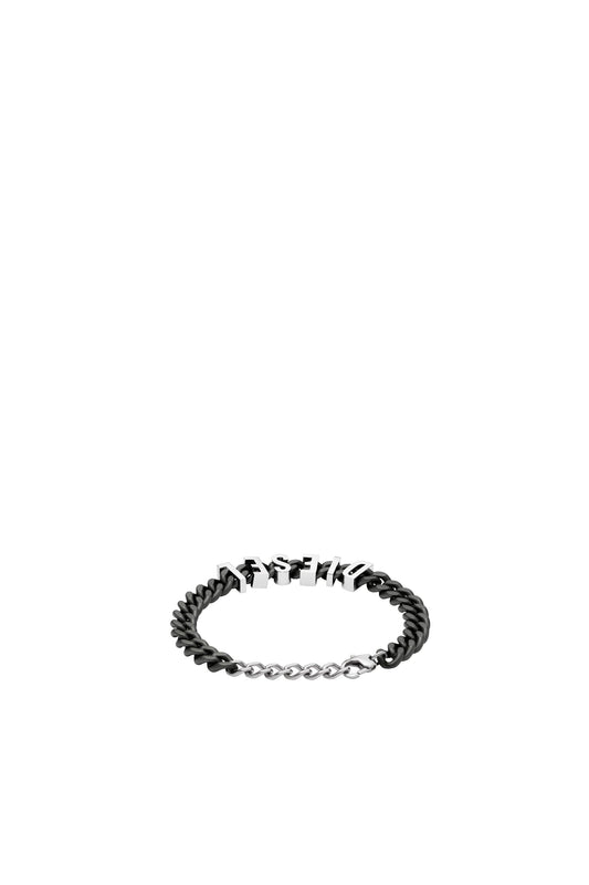 Two-Tone Stainless Steel Chain Bracelet (1)