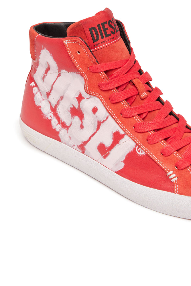 S Leroji Mid X High top sneakers with bleeding logo Diesel Diesel South Africa