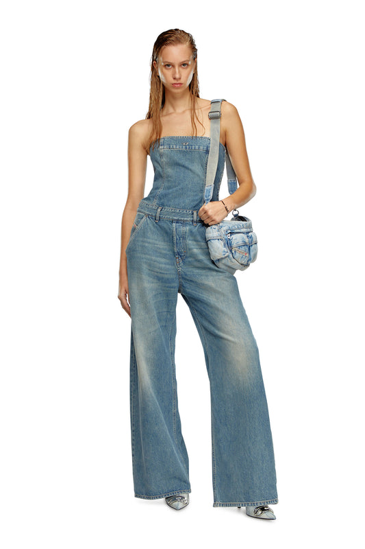 Denim strapless jumpsuit (2)