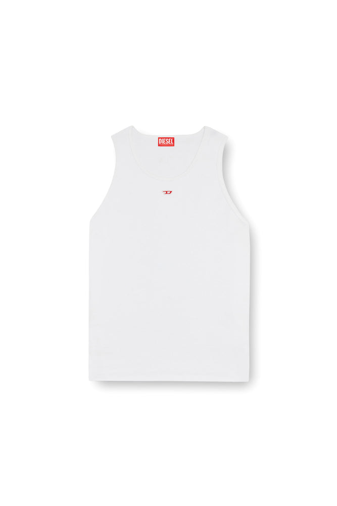 Tank top with mini D logo patch | Diesel Online Tank top with mini D logo patch | Diesel Online