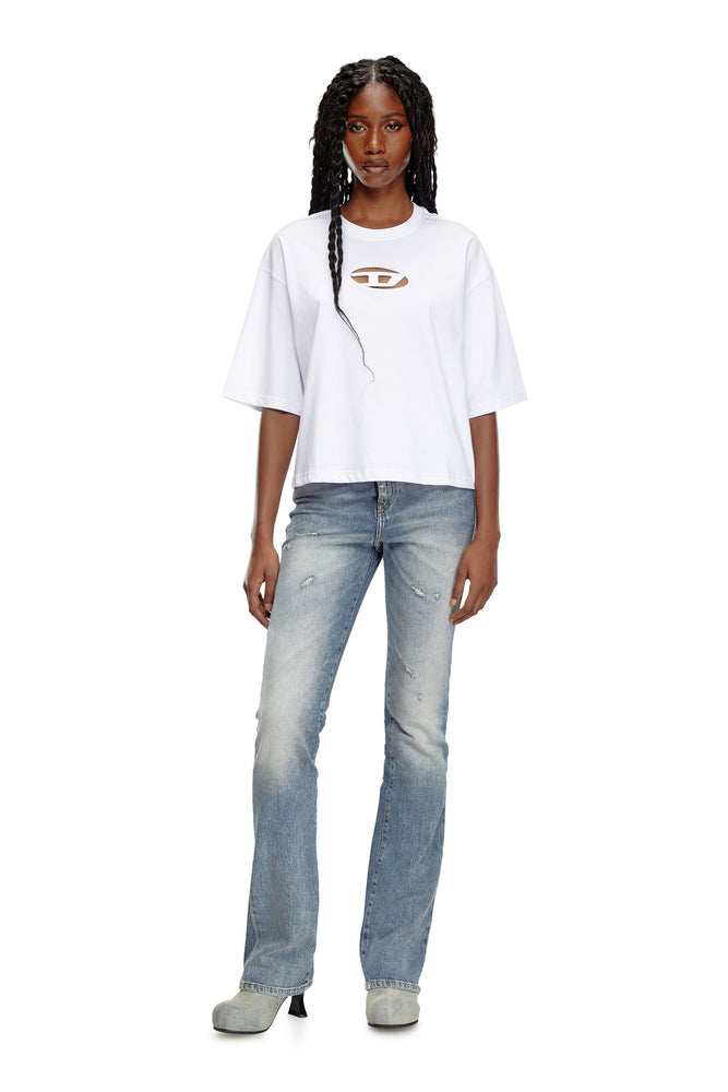 Boxy T-shirt with cut-out Oval D logo (2)