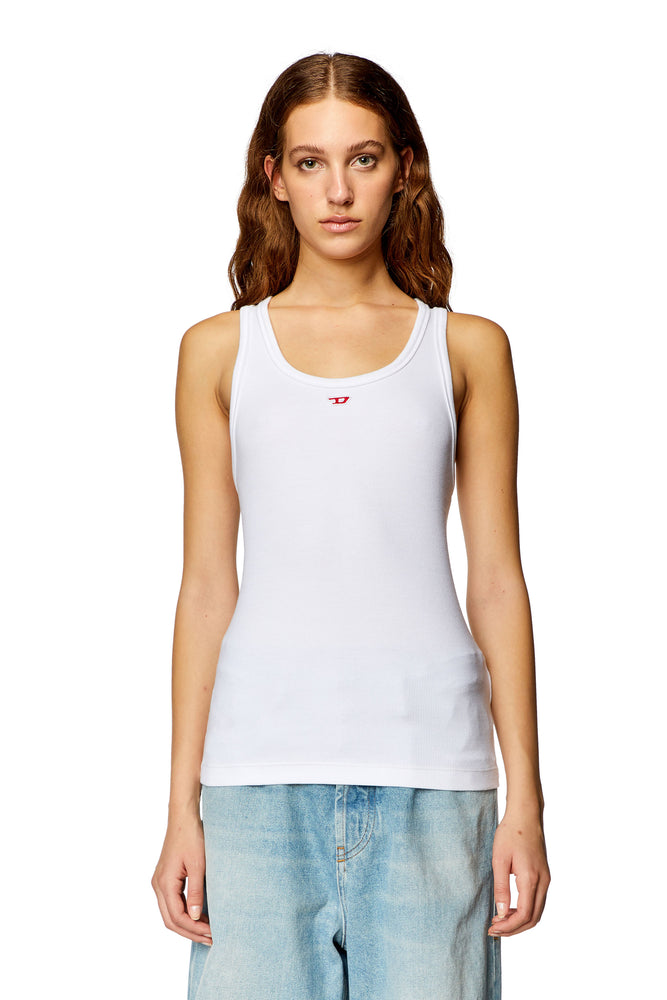 Tank top with embroidered D patch | Diesel Online