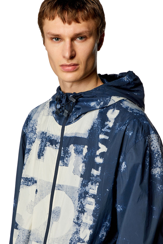 Watercolour-effect windbreaker with logo (3)