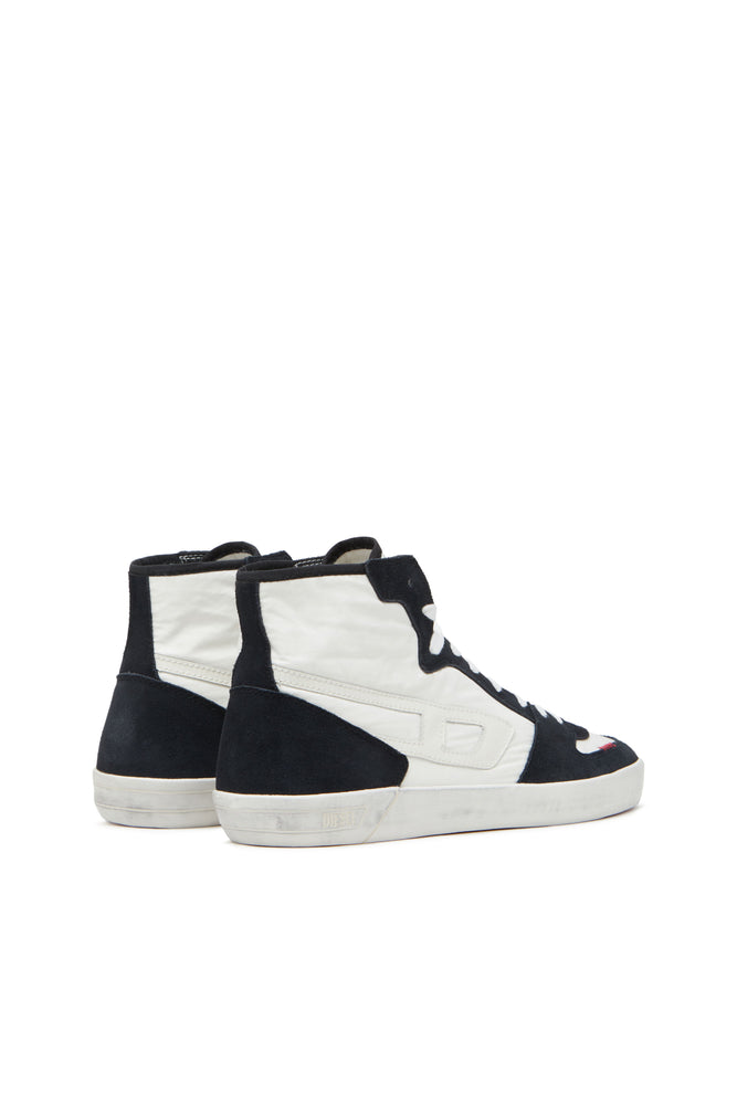 S-Leroji D-Padded-ripstop and suede high-top sneakers (2)