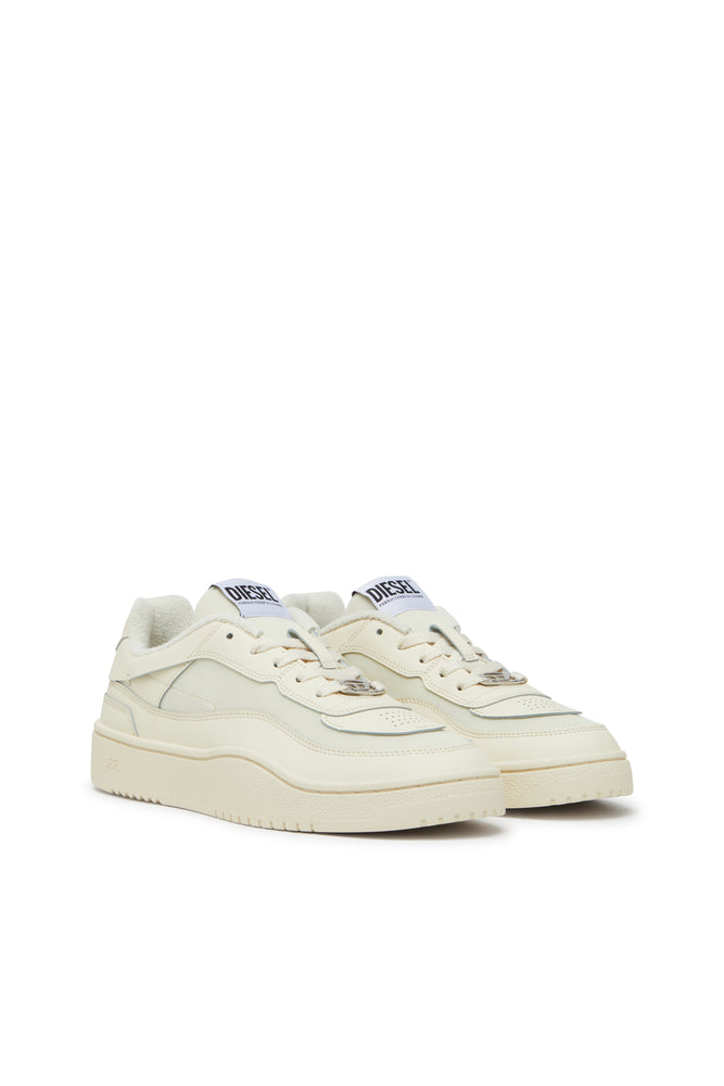 S-Oval Skate-Fabric-panelled leather sneakers (1)