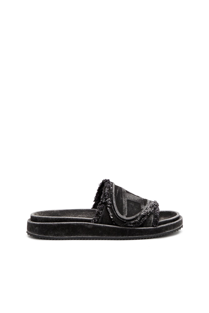 Sa-Slide D-Distressed denim slides