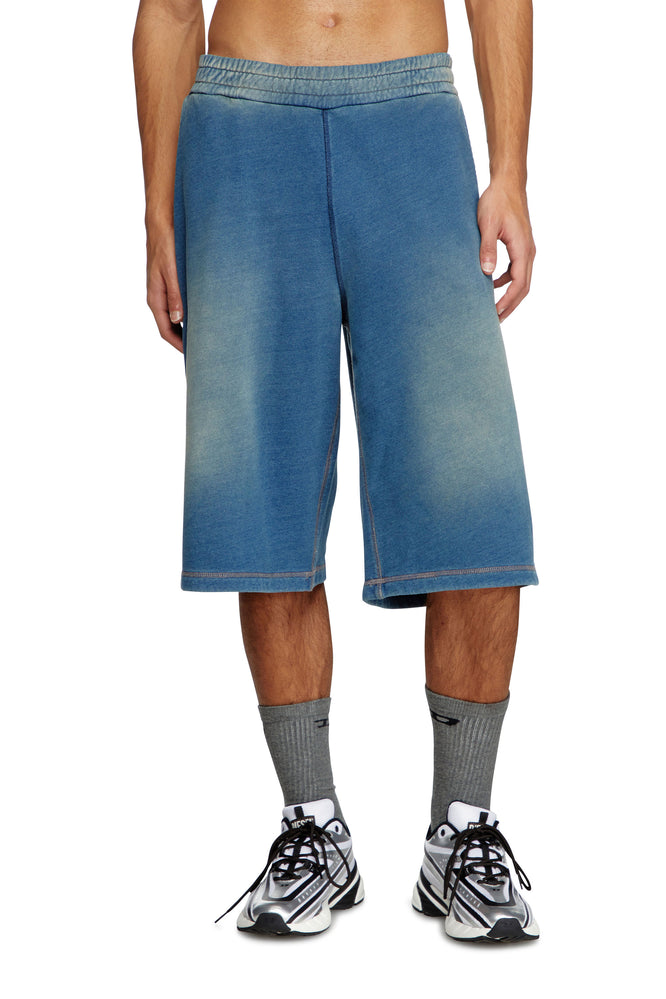 Faded Indigo Sweat Shorts