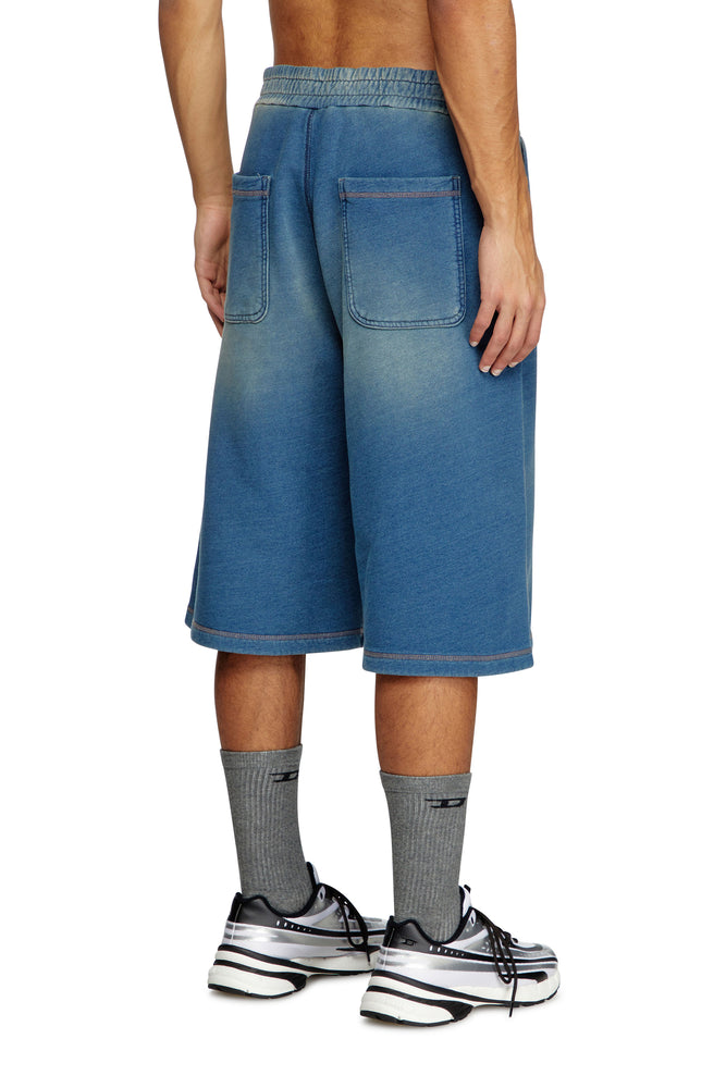 Faded Indigo Sweat Shorts (1)