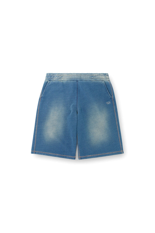 Faded Indigo Sweat Shorts (3)