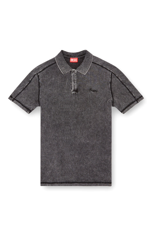 Denim-Look Polo Shirt (3)