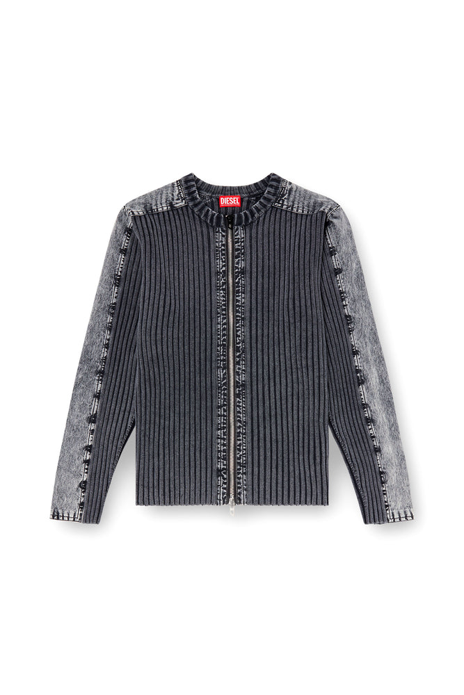 Zip-Up Cardigan With Contrast Panels (4)