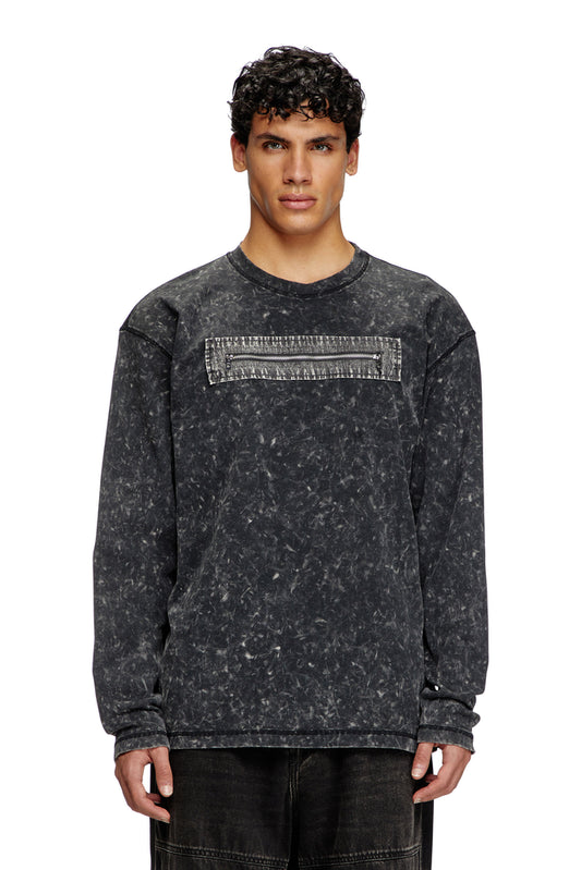 Marble-Effect Top With Zipped Cu-Outs