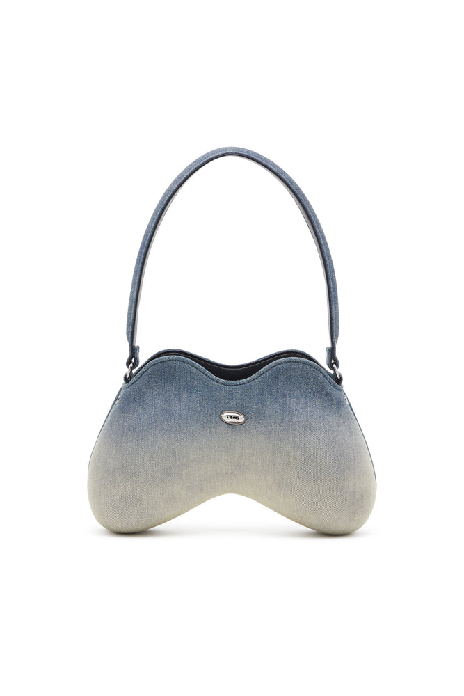 Double-D-Shoulder bag in solarised denim