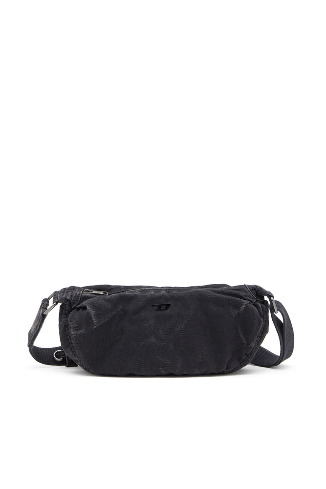 Rave-Small crossbody bag in faded denim