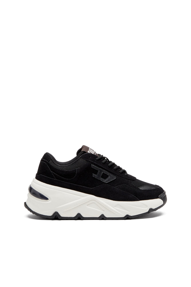 S-Savannah-Platform sneakers in suede and mesh