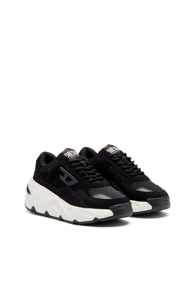 S-Savannah-Platform sneakers in suede and mesh (1)