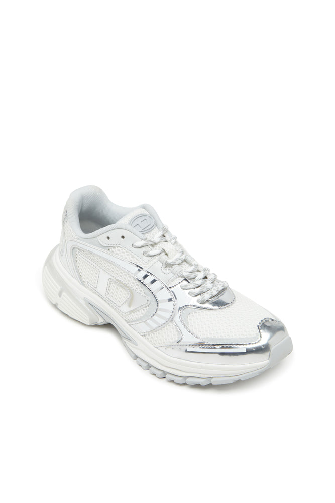 S-Pro-V-Dense-Metallic mesh sneakers with Oval D logo Diesel South