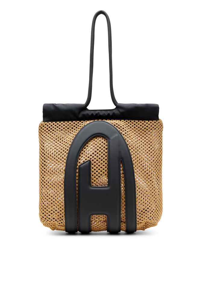 Cage-D-Raffia-effect mesh tote bag (1)