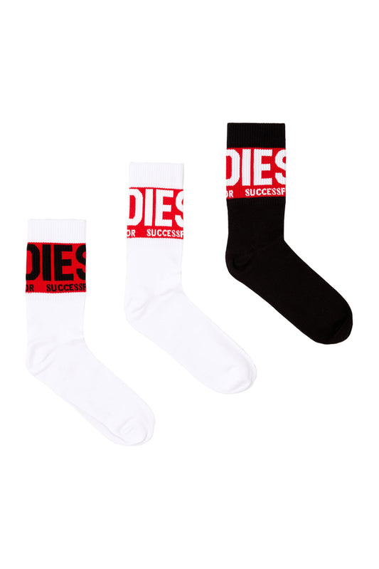 3-pack of socks with logo cuffs