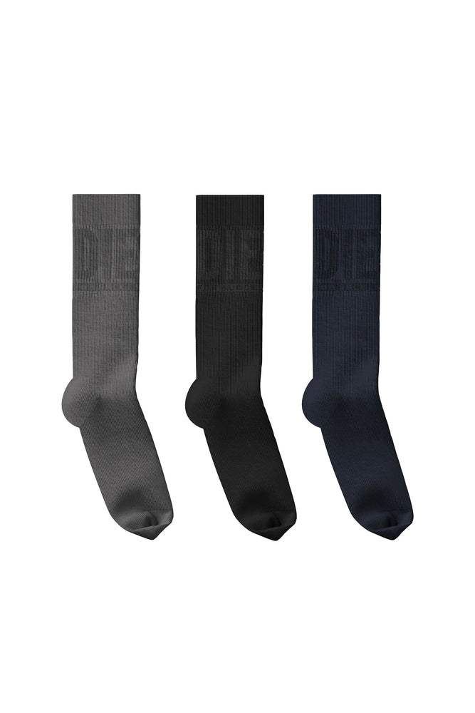 3-pack of logo cuff socks