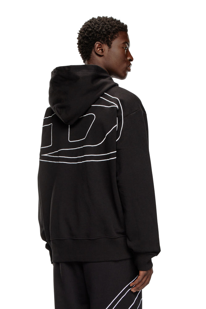 Hoodie with logo embroidery | Diesel Online Hoodie with logo embroidery | Diesel Online